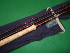ROD: Hardy Deluxe Classic Spey Rod 15' 3 piece graphite, line rate 10, snake guides, whipped
