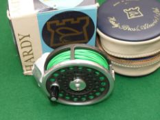 REEL: Hardy Marquis No.5 alloy trout fly reel in fine condition, U shaped line guide, backplate