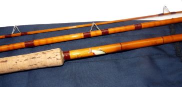 ROD: Custom built The Cam 10' 3 piece roach rod, whole cane butt/middle, split cane tip, but shorter