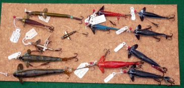 LURES: Collection of mainly Hardy Special Phantom Sole Skin Minnows in sizes 2"-3", various