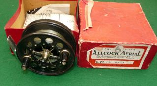 REEL: Fine Allcock Aerial Model C815 trotting reel, 3.75" diameter, 6 chrome spoke with tension