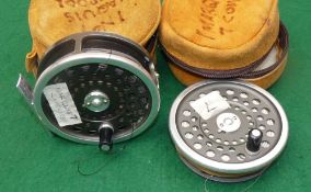 REEL & SPOOL: (2) Hardy Marquis No.7 alloy trout fly reel, fine condition, U shaped line guide,