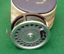 REEL: Rare Hardy Marquis Salmon No.1 SILENT CHECK fly reel, as new condition, U shaped line guide, 2