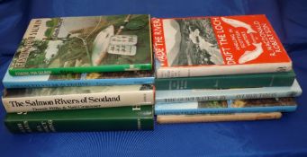 Collection of 9 mainly salmon game fishing books - Falkus, H - "Sea Trout Fishing" 2nd ed 1977, H/b,