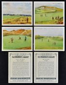 Full set of W.D and H.O Wills "Golfing" cigarette cards overseas issue with company address - 25/