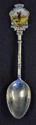 Silver and Enamel Golf Spoon depicting enamel golfing figure with NWGC appears in good condition