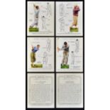 Full set of John Player and Sons "Golf" cigarette cards - 25/25 issued in 1939 featuring golf