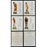 Full set of John Player and Sons "Golf" cigarette cards - 25/25 overseas issued in 1939 featuring