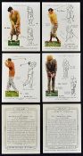 Full set of John Player and Sons "Golf" cigarette cards - 25/25 overseas issued in 1939 featuring