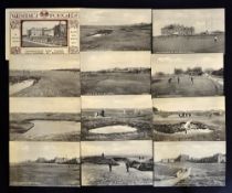 Rare set of 12x Valentines Series Choice Views of Championship Golf Course (Old Course) St Andrews