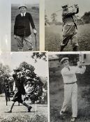 Collection of early American golf press photographs of U.S Open and Amateur Champions from the