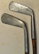2x gutty period patent putters to incl Wm Park bent neck and rare A.M Ross Patent wide sole negative