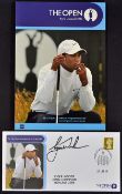 2006 Open Golf Championship programme and FDC signed by the winner Tiger Woods played at Hoylake -