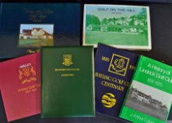 English Golf Club Centenary Books mostly South and South West region but incl J Arthur Colver signed