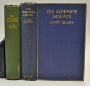 Vardon, Harry - The Complete Golfer" 9th ed 1908 in original blue and gilt cloth boards and spine (