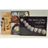 Golf Collecting Books to incl "The Story of the Golf Ball" by Kevin McGimpsey and signed with