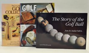 Golf Collecting Books to incl "The Story of the Golf Ball" by Kevin McGimpsey and signed with