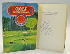 Kelly G.M signed - "Golf In New Zealand-A Centennial History" 1st ed 1971 publ'd by the New