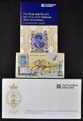 Jack Nicklaus signed Royal Bank of Scotland £5 bank note to commemorate The R&A 250th Anniversary