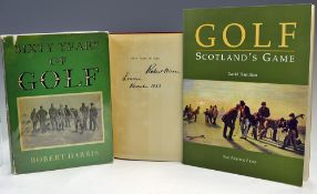 Harris, Robert - signed "Sixty Years of Golf" 1st ed 1953 signed by the author to the first title