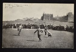1895 St Andrews Amateur Golf Championship postcard - - showing Mr John Ball Jnr. and Mr F.G.