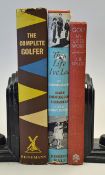 Golf Biography and History Books to incl J H Taylor "Golf My Life's Work' 2nd ed 1943 original red