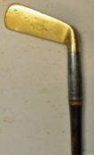 Good Geo Bussey & Co Pat steel socket brass blade putter - good stamp marks and very clean