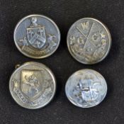 Selection of Silver Golf Jacket Buttons to include 1922 Withington Golf Club membership button,