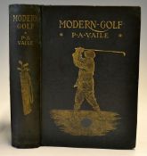 Vaile, P. A - "Modern Golf" 1st ed 1909 in the original green pictorial gilt cloth boards and spine,