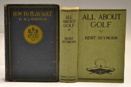 Early Golf Instruction books c.1900s - Bert Seymour - "All About Golf - How to Improve Your Game"