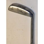 PA Vaile "Stroke Saver" wide curved sole pitching iron - stamped R Forgan St Andrews c/w square