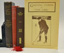 Various cornerstone golf books to incl Roger and Joyce Wethered "Golf from 2 Sides" 1st ed 1922