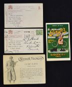 Collection of 4x various golfing advertising postcards from 1906 period and onwards to incl 2x