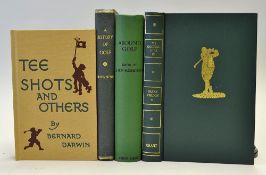 Collection of Golf books by Browning Darwin, Morrison and Vardon to incl Proof Copy of "A History of