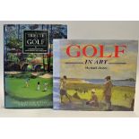 Golf Books on Art to incl "Golf in Art" 1st ed 1996 by Michael Hobbs c/w dust jacket and "A