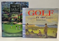 Golf Books on Art to incl "Golf in Art" 1st ed 1996 by Michael Hobbs c/w dust jacket and "A