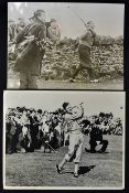 3x early 1920/1930's Open Golf Champions press photographs - to incl Walter Hagen winning the 1929