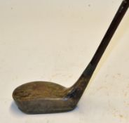 Very early D Anderson & Son St Andrews socket head wide bodied shallow mallet head putter c.1895 -