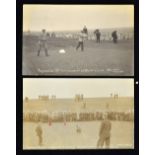2x early Golf Professional tournaments c.1906 to incl real photograph by James Patrick inscribed "