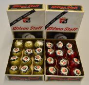 24x Wilson Staff High Compression wrapped golf balls - both in the makers original boxes to