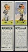 Full set of W.A and A.C Churchman set of "Prominent Golfers" real photograph cigarette cards - 50/50