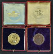 Harpenden Golf Club Silver Challenge Medal 1897 c/w original box together with Horsham Golf Club