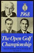 1968 Open Golf Championship programme signed by the winner Gary Player - played at Carnoustie signed