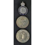 3x Ladies Silver Golf Medals includes 1907 Sunningdale GC, Sunshine House Fund with lady golfer in