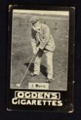 Tom Morris - Ogden's Tabs real photograph golf card - plain back and slight wear to the edges,