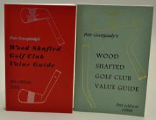 Georgiady, Peter signed golf books to incl 2x "Wood Shafted Golf Club Value Guide" 3rd ed and 4th ed