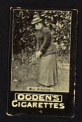 Miss Armstrong - Ogden's Tabs real photograph golf card - all plain backs - some minor marks to