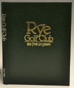 Vidler, Denis - "Rye Golf Club- The first 90 years" 1st ed 1984 green and gilt bound leather