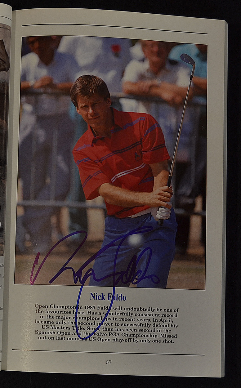 10x Open Golf Championship signed programmes - each individually signed by the winner from 1980's - Image 6 of 6