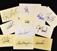 Collection of 11x 1980/00's Major Golf Champions signed plain cards to include Vijay Singh (1998),